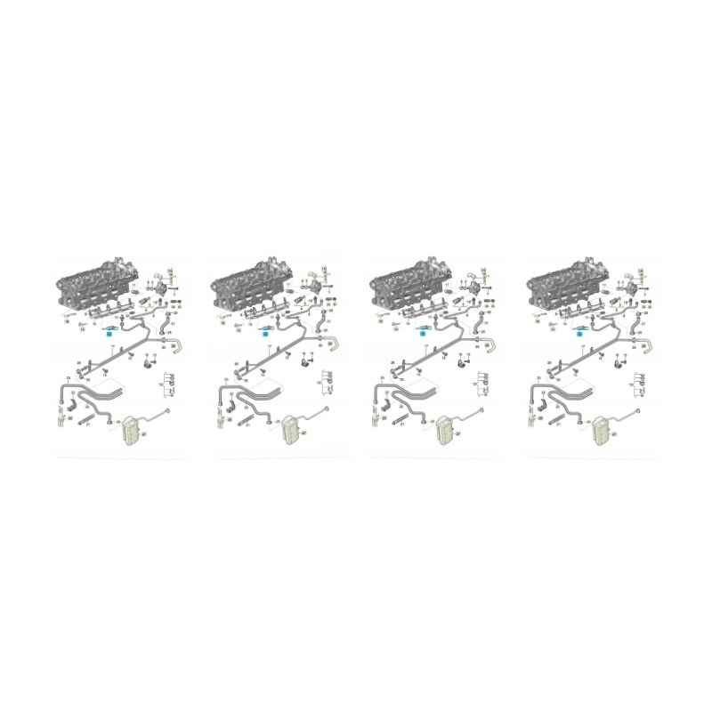 Satz 4 Stück Einspritzdüsen 06F906036F — Audi A1