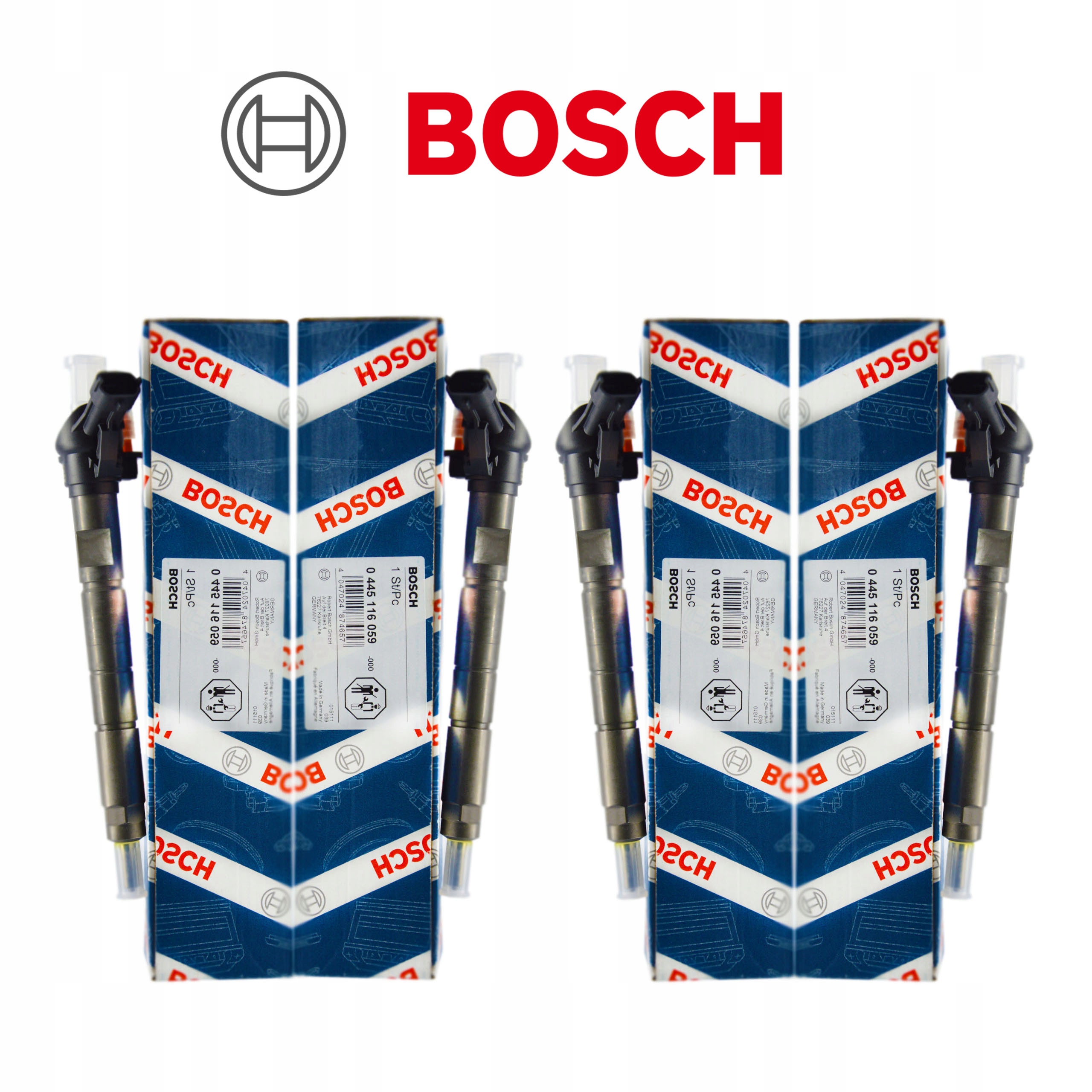 Sada 4 ks vstřikovačů Bosch 0445116019 — Iveco 3.0 MULTIJET, Auf Lager, inklusive Steuer — foto 10 z 16