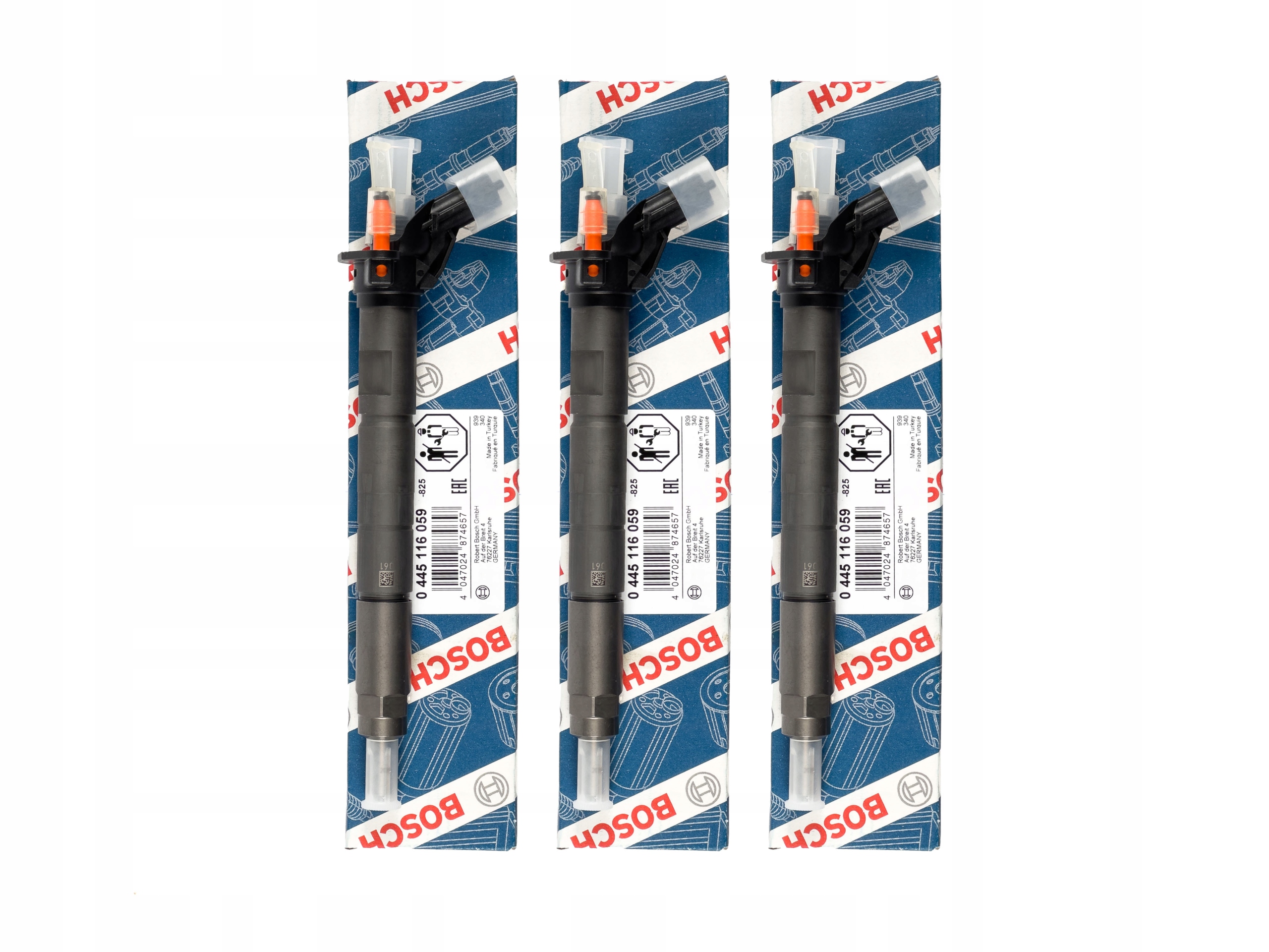 Satz 4 Stück Einspritzdüsen Bosch 5801540213 — Iveco 3.0