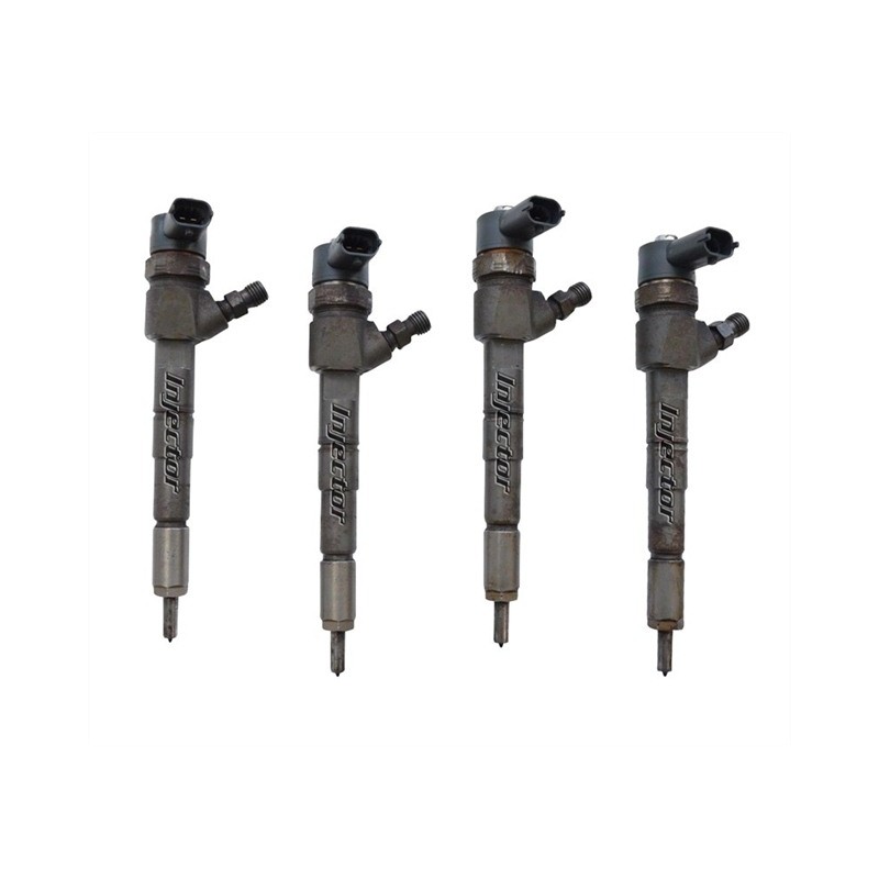 Lancia Musa 1.9 D Multijet 74 KW 101 HP Satz 4 Stück gebrauchte Einspritzdüsen BOSCH 55221023, 55206704