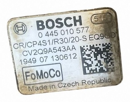 Ford Focus 1.6 d XWDB DYB 95 hp sada použitých vstřikovačů, vysokotlaké čerpadlo a lišta Bosch 0445110489, Auf Lager, inklusive Steuer — foto 3 z 4
